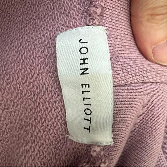 John Elliott Revolve Pink Oversized Sweatshirt Hoodie size Large - Picture 4 of 6